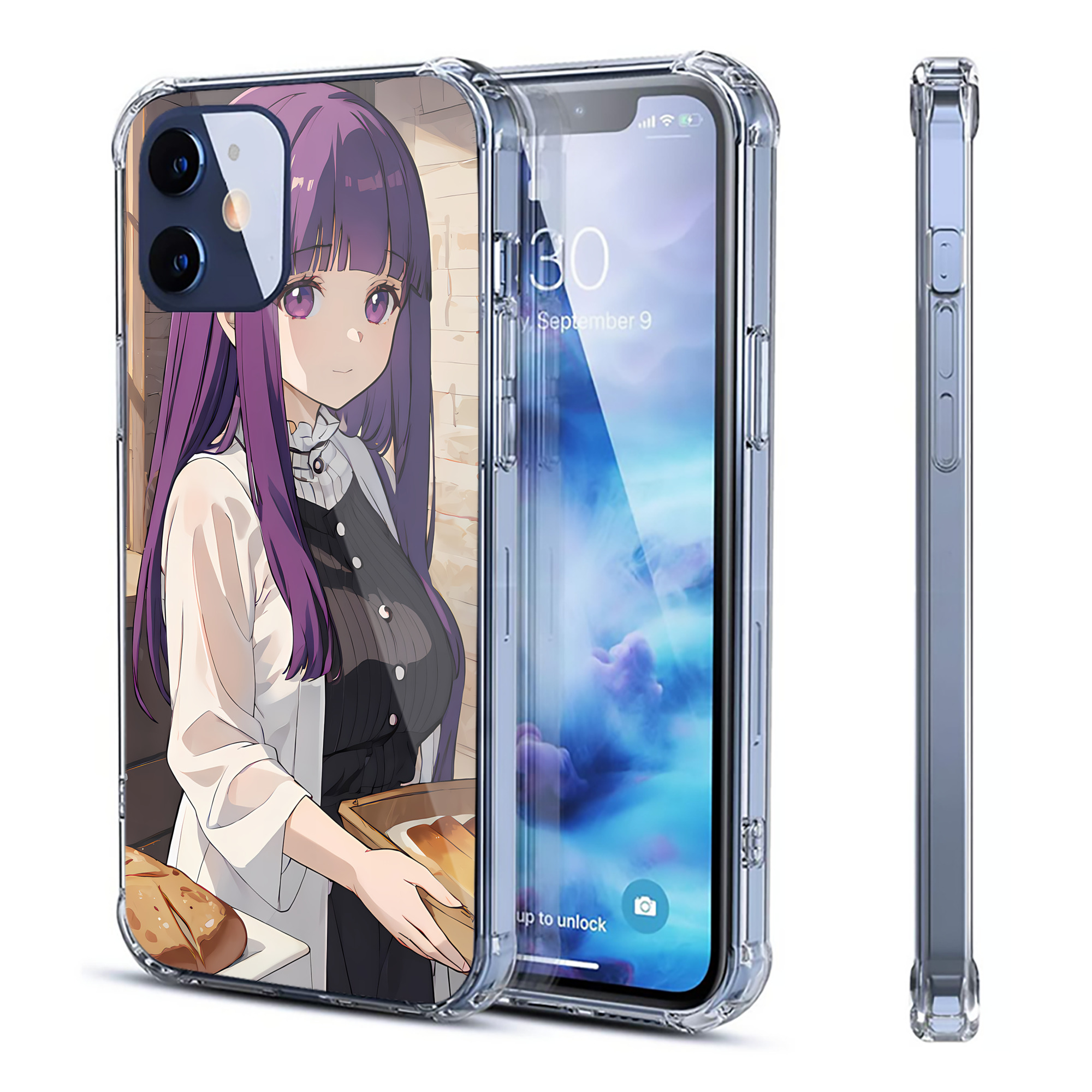 （画像用） 葬送のフリーレン Frieren 【iPhone 12シリーズ対応】透明スマホケース（クリアソフトケース）